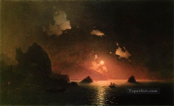 gurzuf night 1849 Romantic Ivan Aivazovsky Russian Oil Paintings